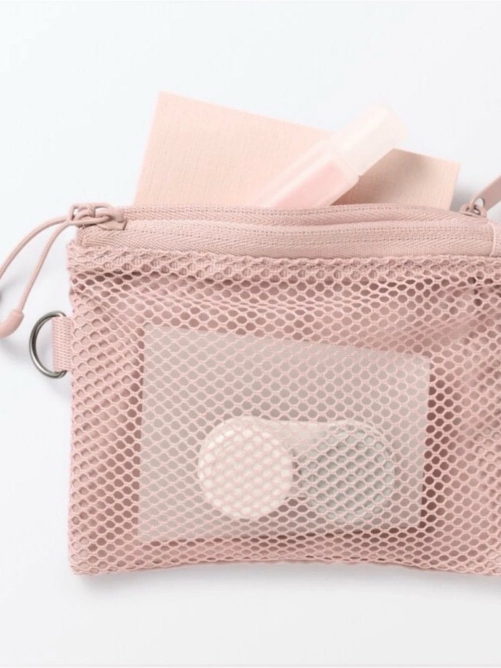π Muji Polyester Two Zipper Case_Small_Pink_NWT π - Picture 5 of 6